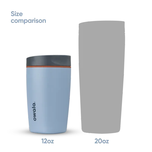 Owala SmoothSip Slider Insulated Stainless Steel Coffee Tumbler 12oz | Lakeside - Image 6